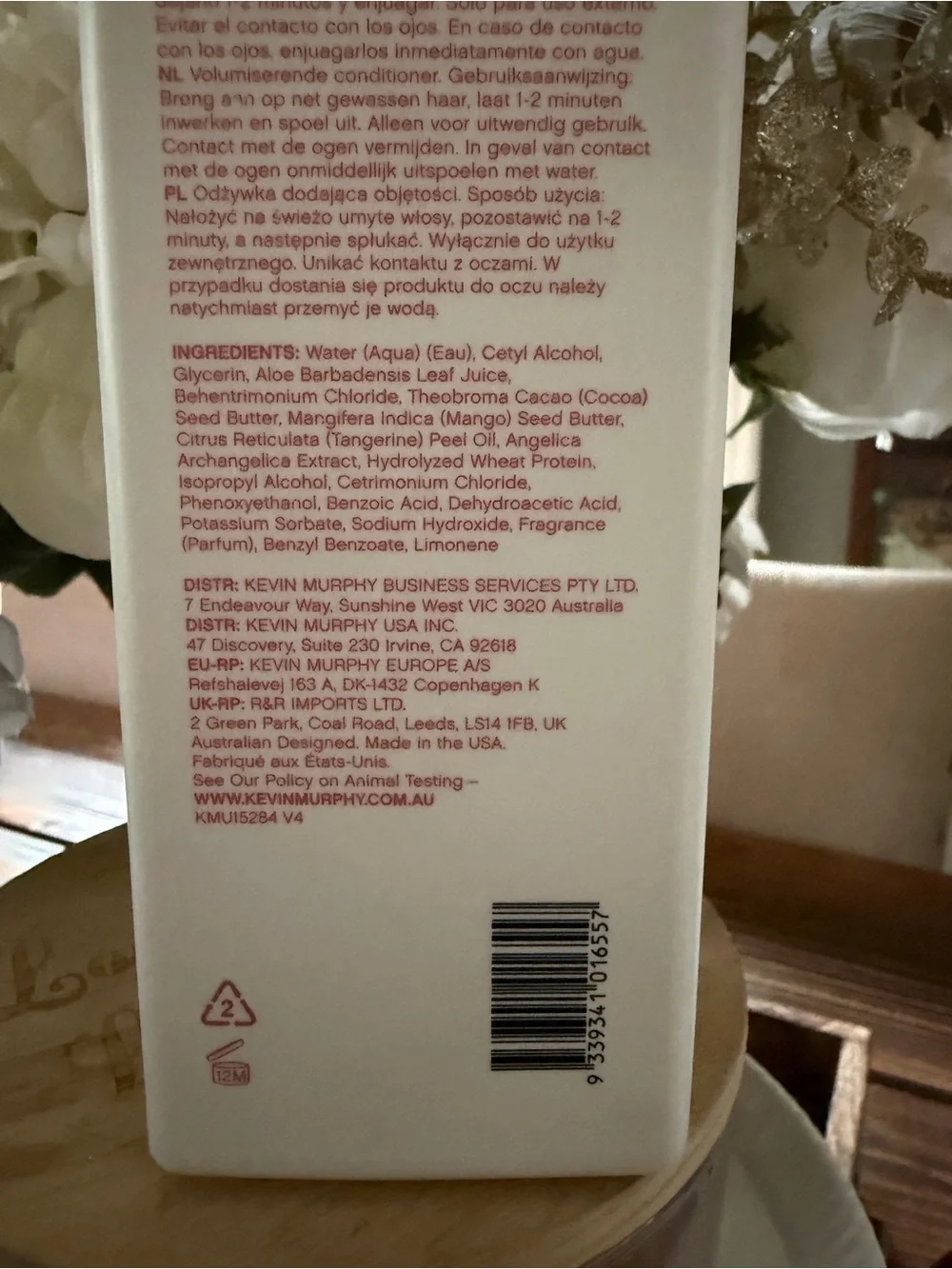 Kevin.Murphy Angel.Rinse for fine hair volumizing conditioner 33.8 fl oz